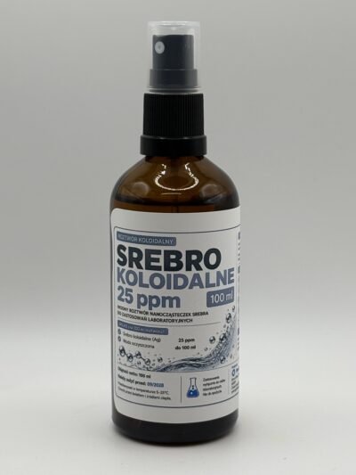 Srebro koloidalne 25ppm, 100ml - obrazek 1